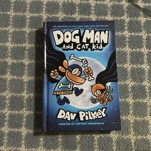 Dog man and cat kid hardcover book Dave pilkey